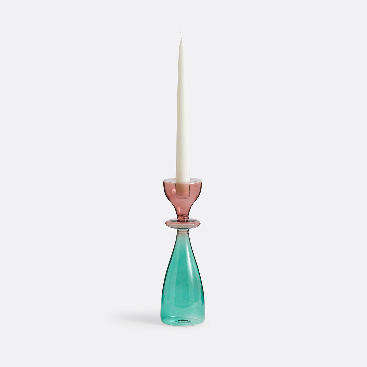 Boamia 24cm High Glass Candlestick multi-coloured, LA REDOUTE INTERIEURS