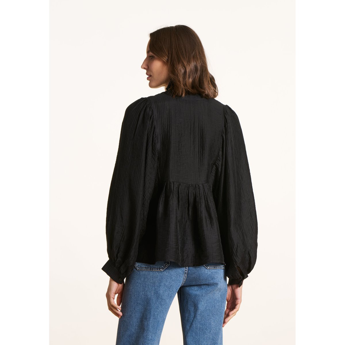 Top ample manches longues noir, LA FEE MARABOUTEE