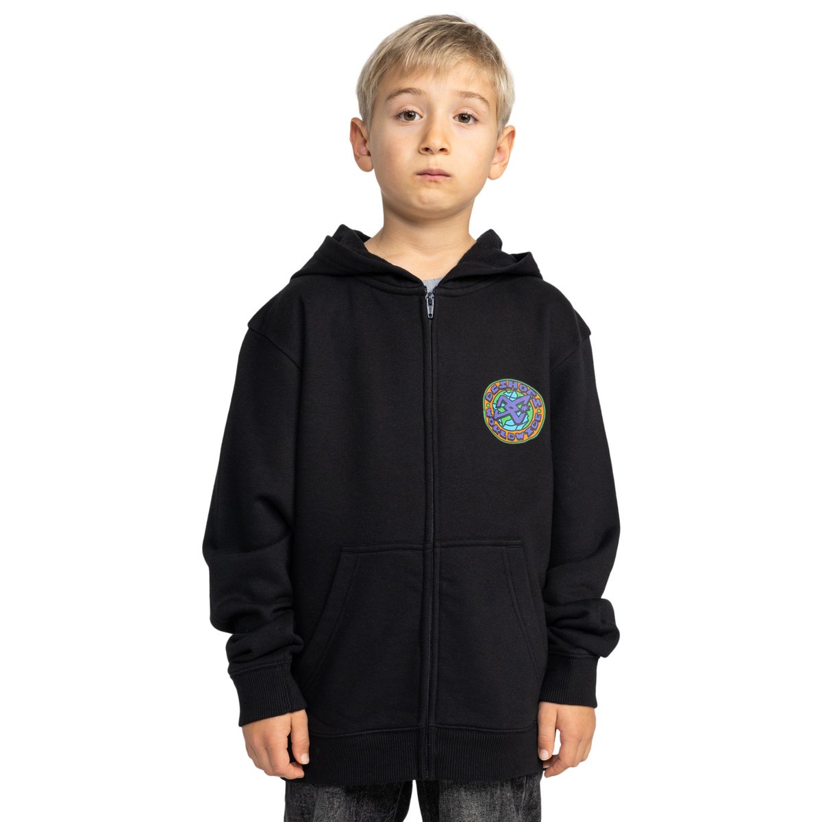 Sweat à capuche zippé SPINNER ZH. noir black, DC SHOES