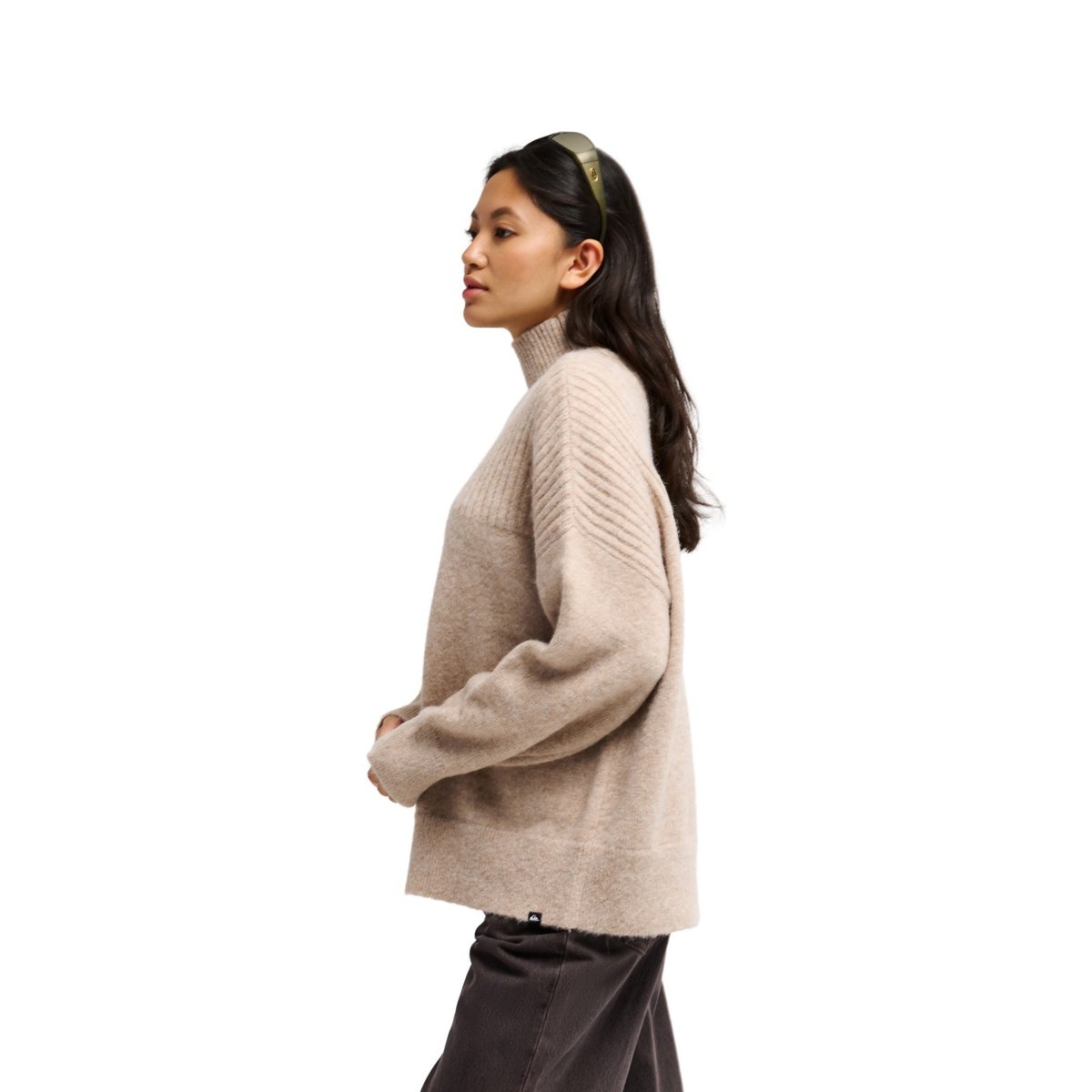 Pull NIAS beige bone white heather, QUIKSILVER
