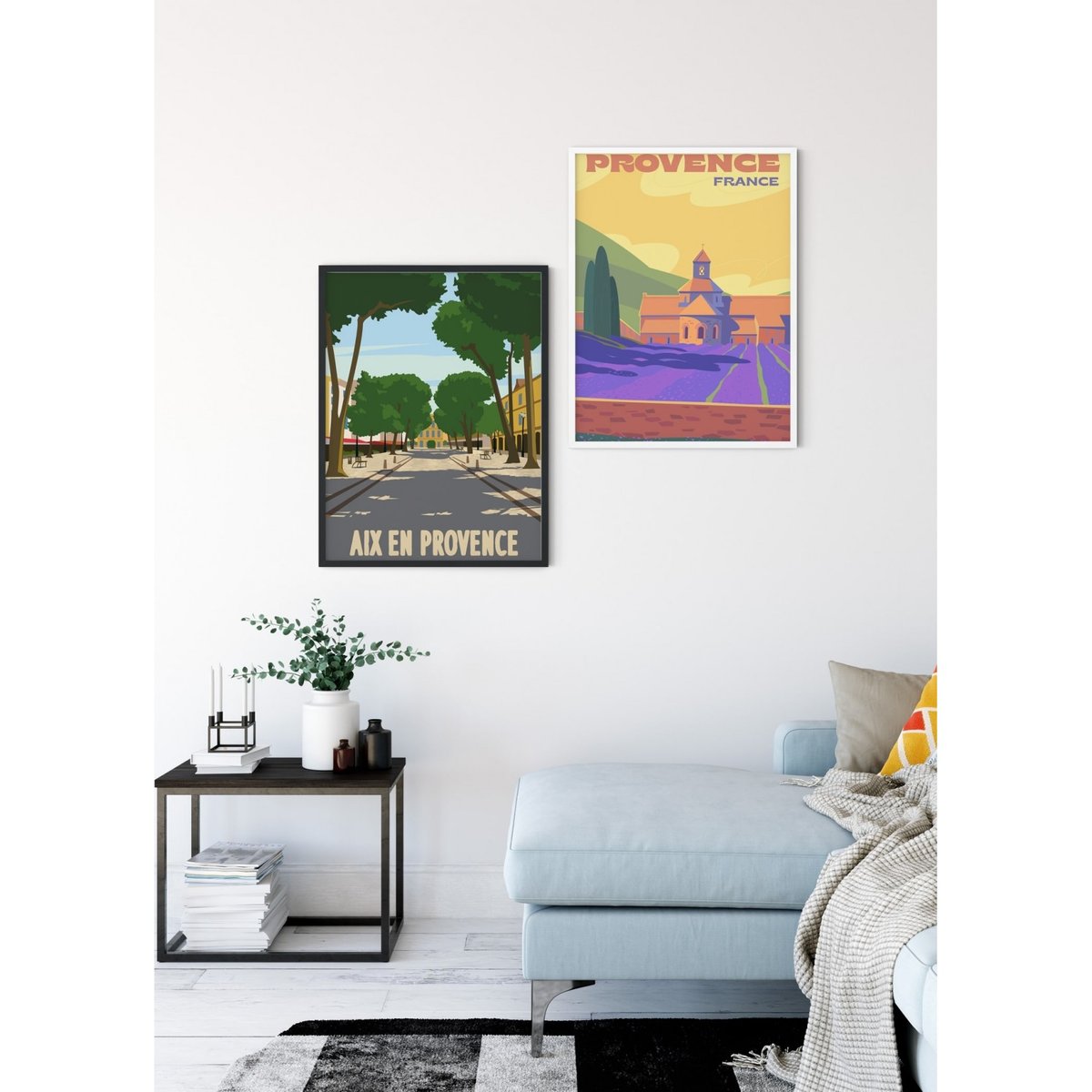 Affiche Provence blanc, L'AFFICHERIE
