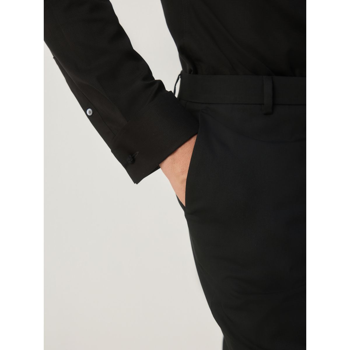 Pantalon de smoking slim noir, NEXT
