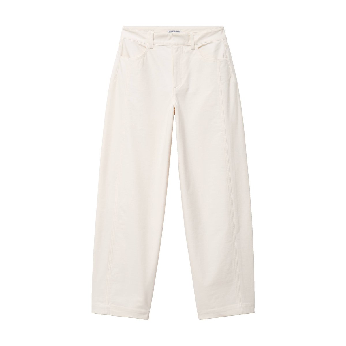 Pantalon coupe regular ecru, BONOBO