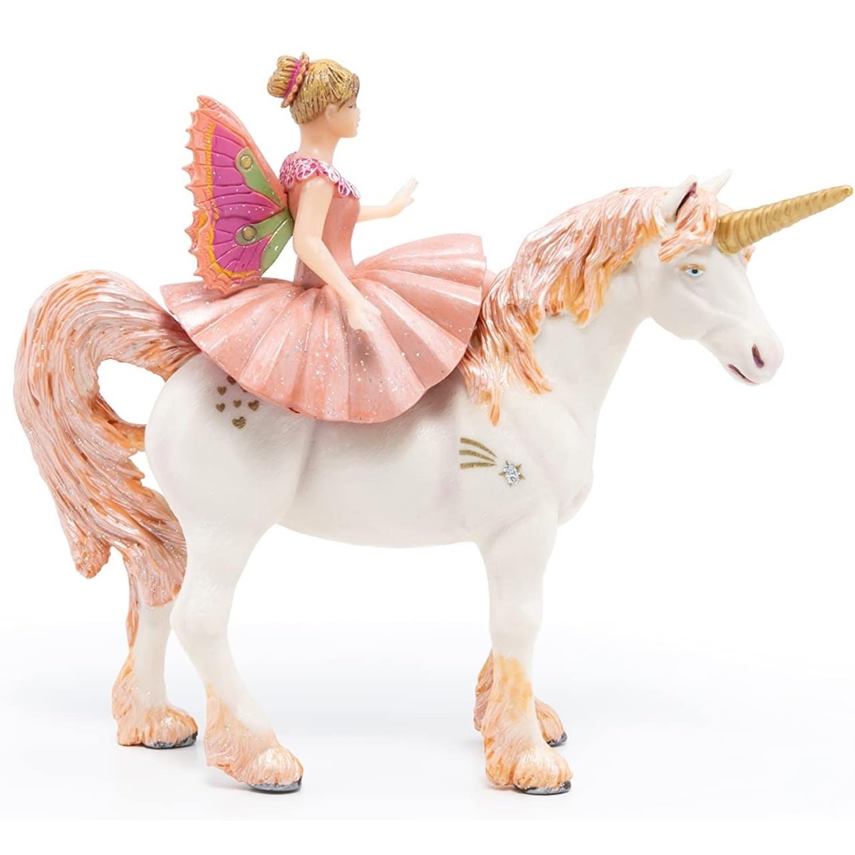 Figurine Ballerine sur sa licorne rose, PAPO
