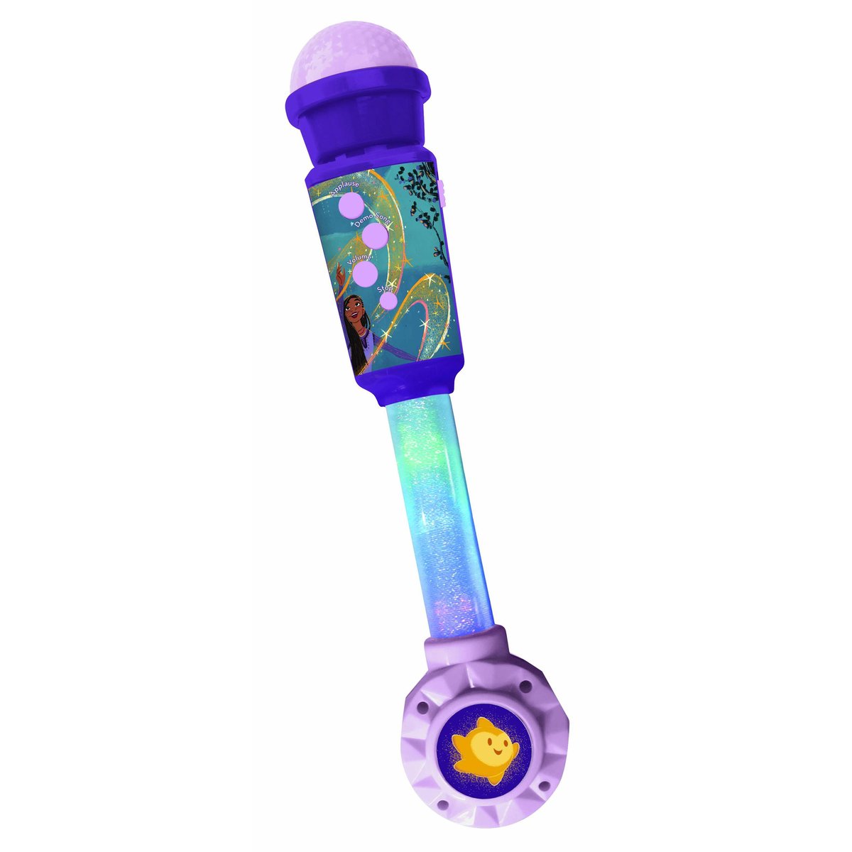 Microphone Wish avec tube lumineux violet, LEXIBOOK