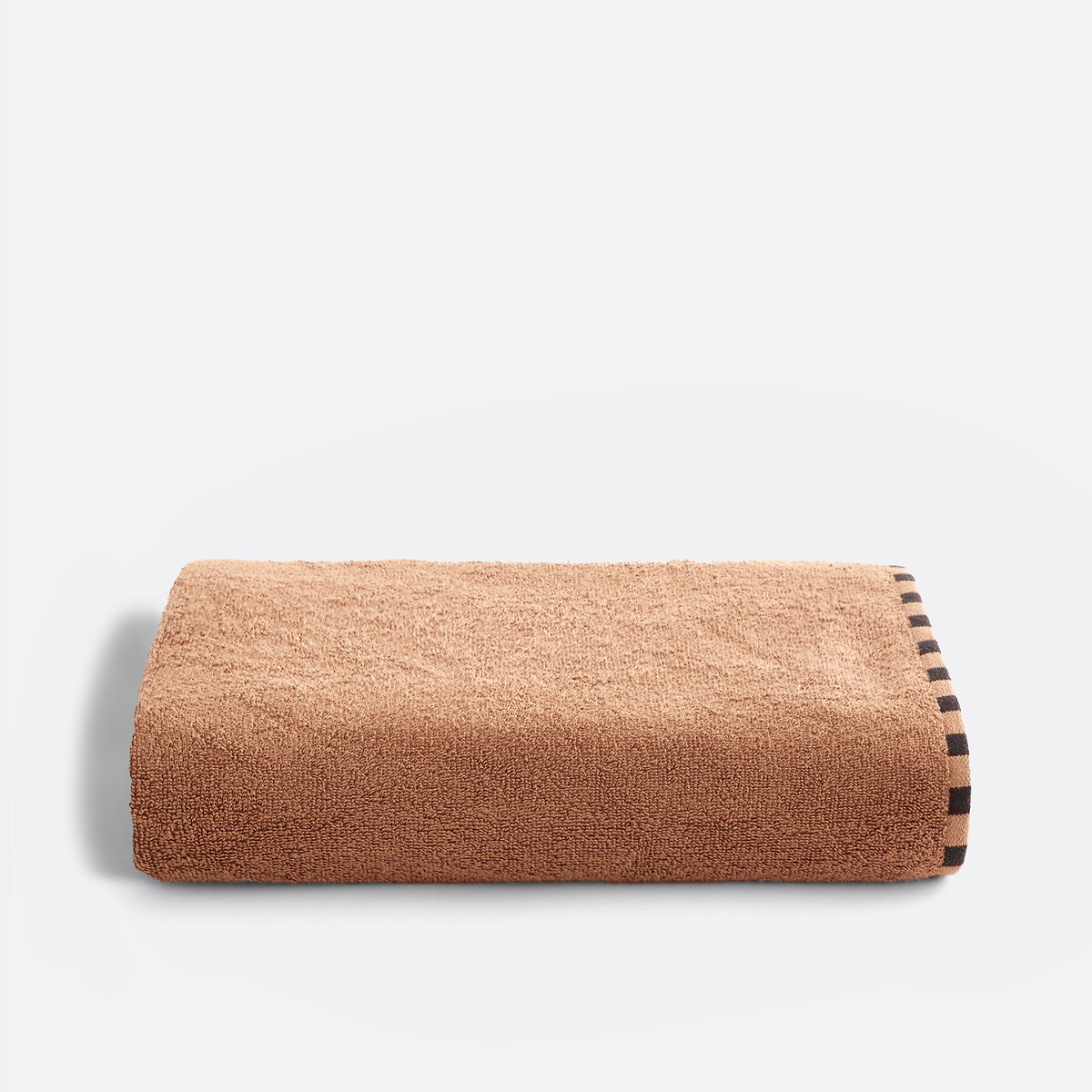 Serviette de toilette en éponge 500g, coton recyclé, TIZNIT noisette, LA REDOUTE INTERIEURS