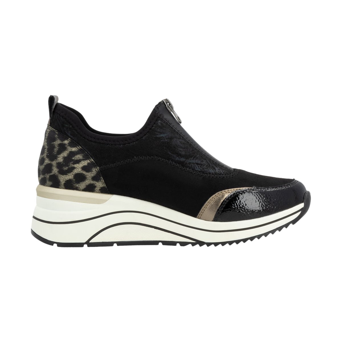 Basket Vegan à Zip Gloria noir, REMONTE
