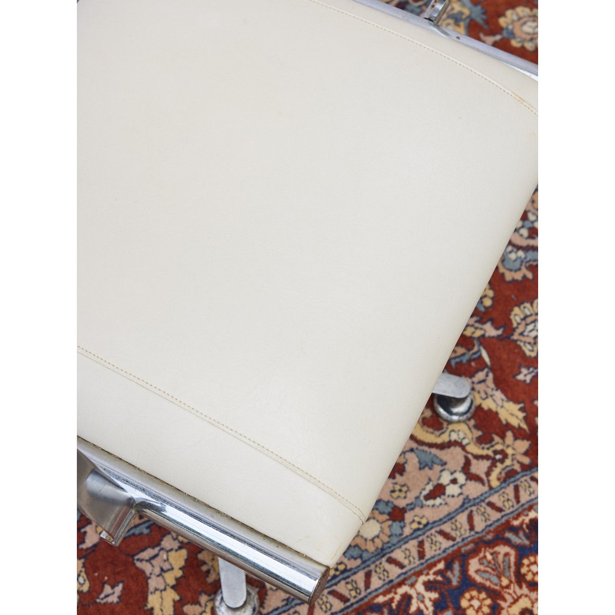 Fauteuil pivotant vintage Jakob N°1306 - Bon état argenté, DEBONGOUT
