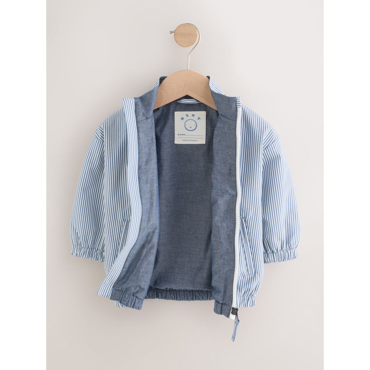 Blouson aviateur rayures bleu clair, NEXT