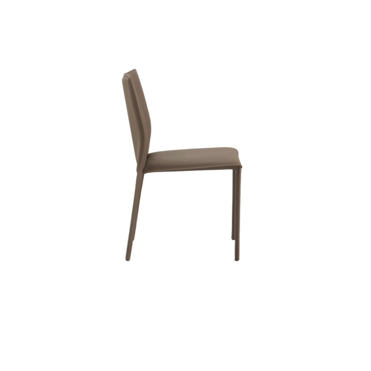 Chaise moderne en simili (lot de 2) CORTINA marron, PIER IMPORT