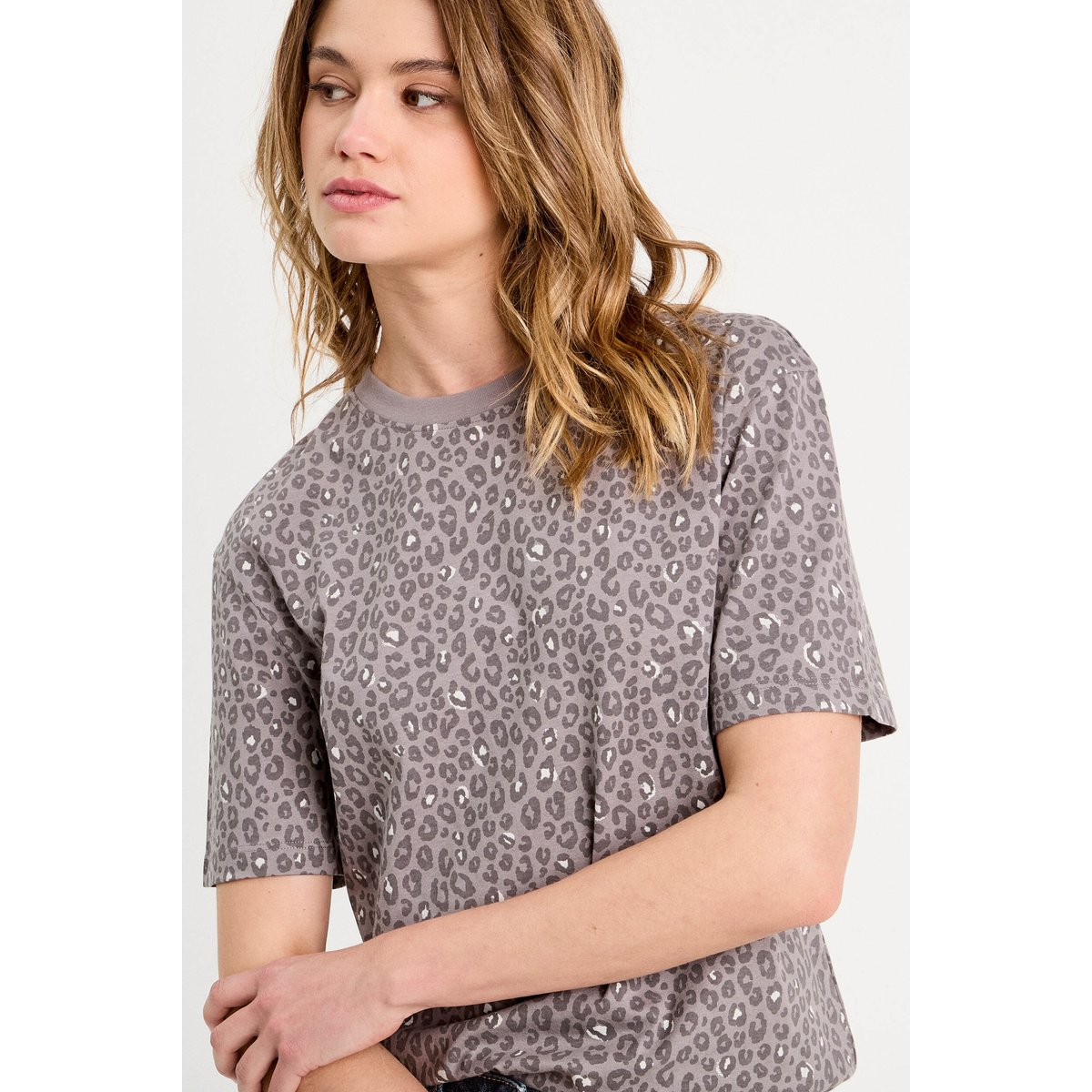 T-shirt manches courtes gris foncé, CACHE CACHE