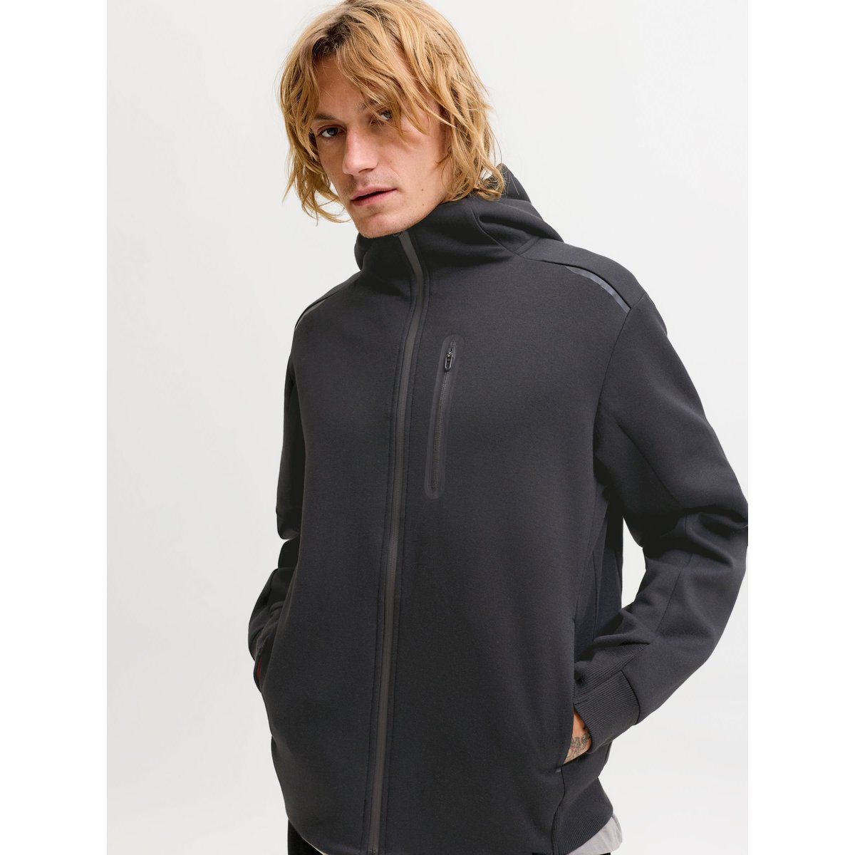 Sweat À Capuche black 1, JACK & JONES