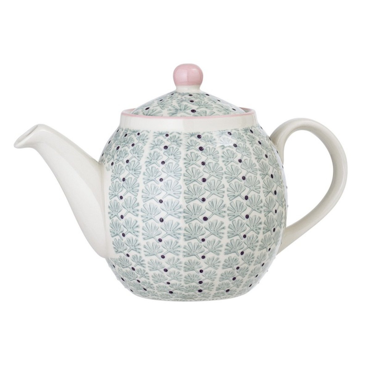 Théière motif floral scandinave  Maya multicolore, BLOOMINGVILLE