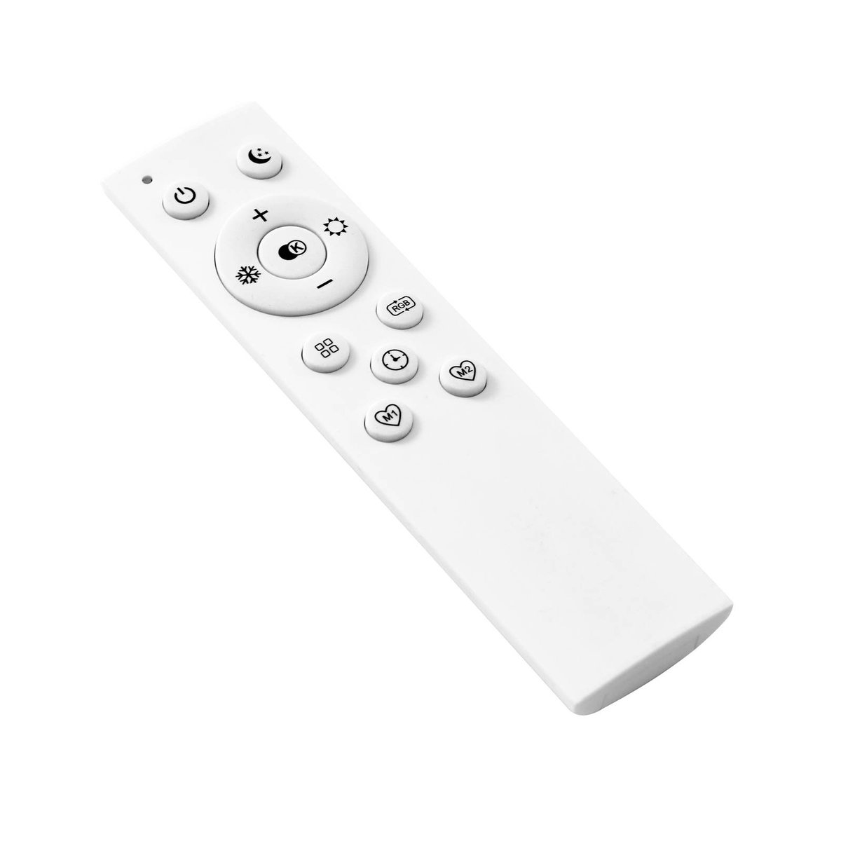 Plafonnier connecté en métal moderneLED noir, blanc, LUCANDE