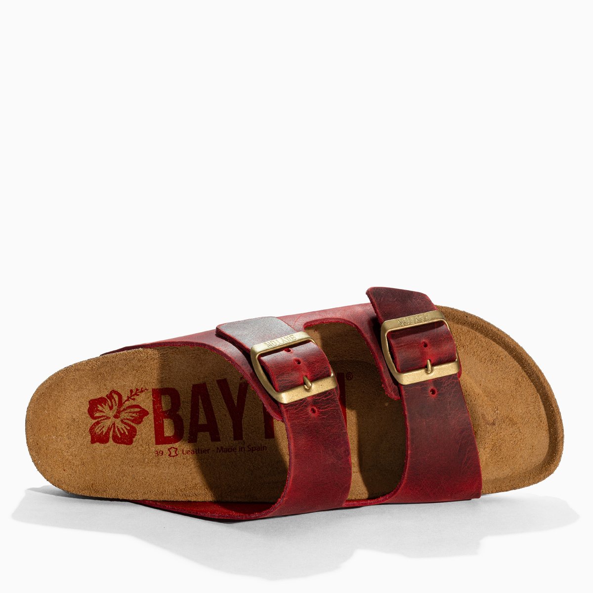 Sandales en cuir ATLAS red, BAYTON