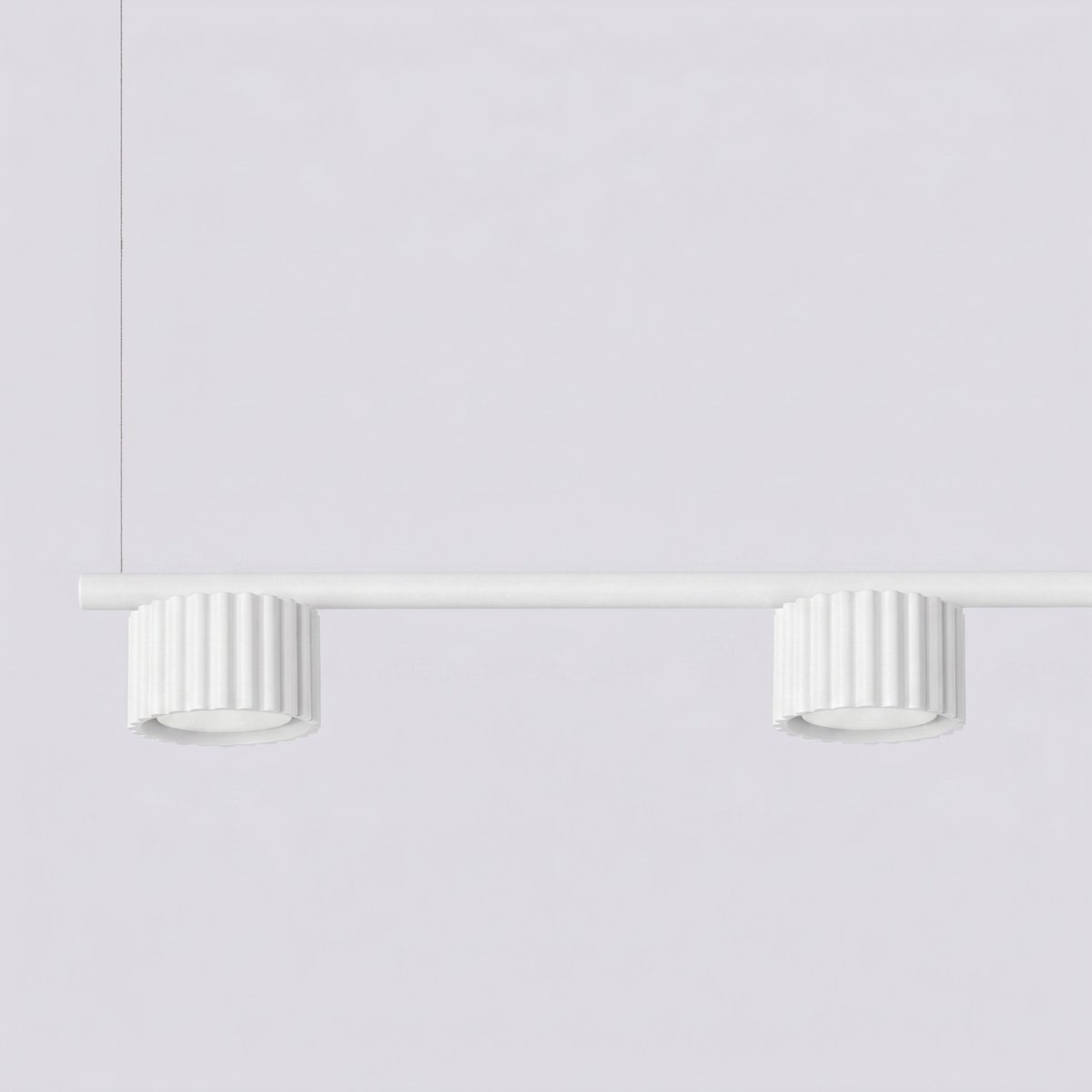 Lustre Aluminium Blanc Gx53 4 AURA blanc, EDEN