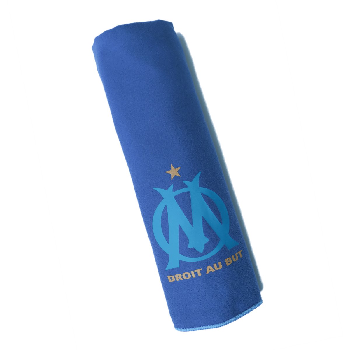 Serviette de bain et de plage en microfibre, OM 2023 bleu, OLYMPIQUE DE MARSEILLE