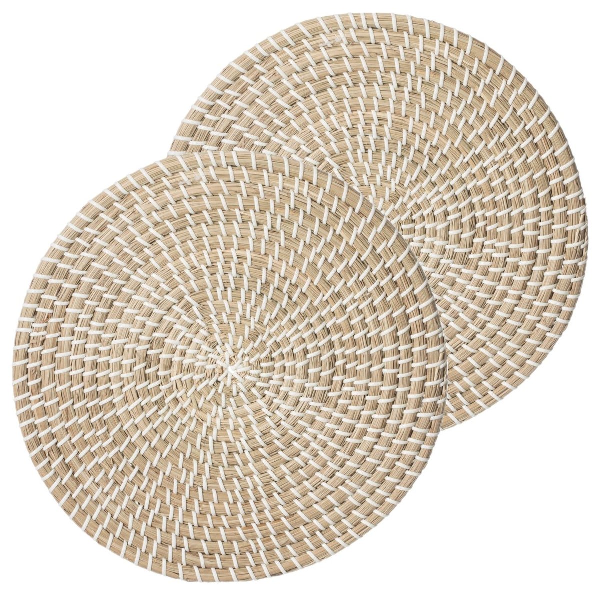 Lot de 2 sets de table en jute MOOD beige, TOILINUX
