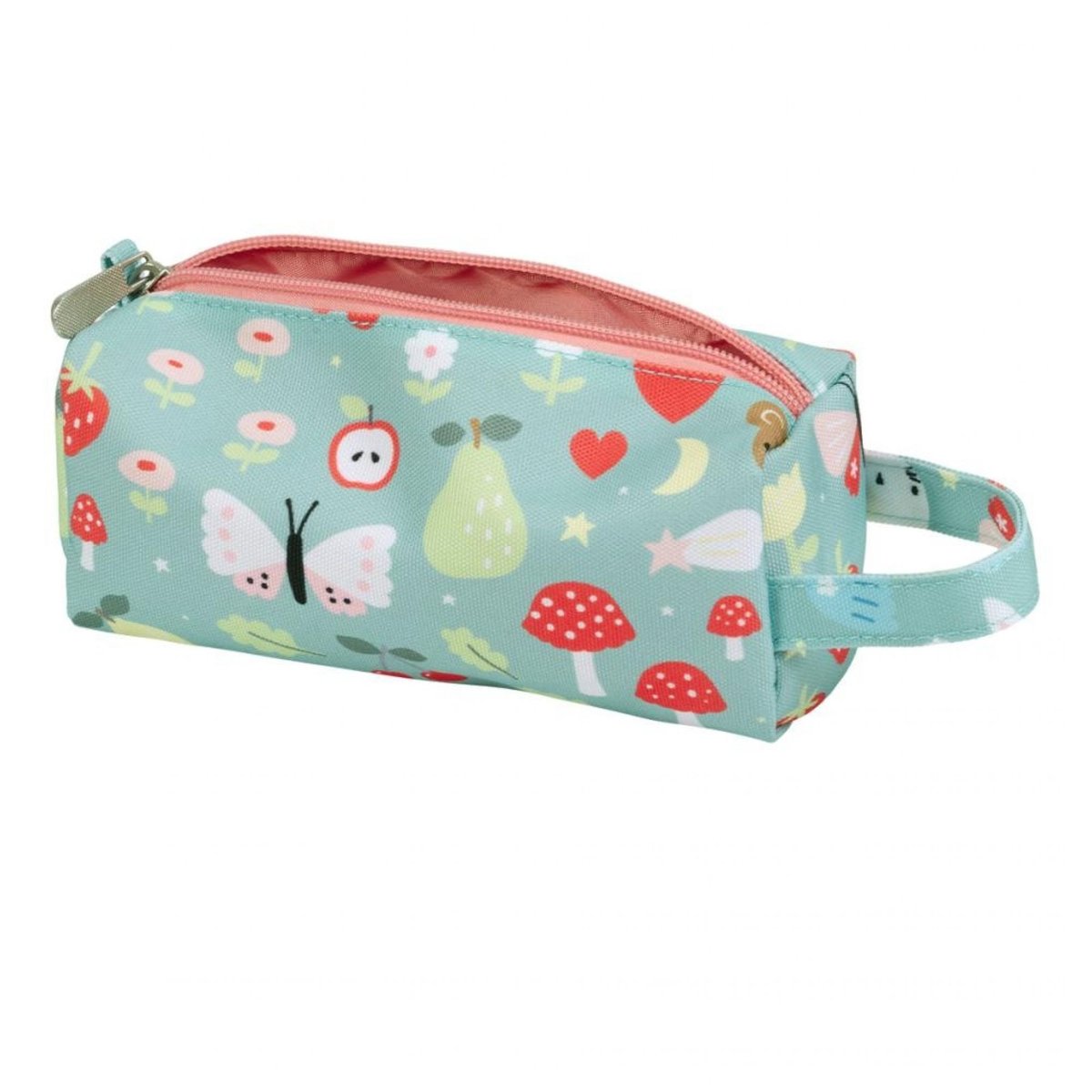 Trousse scolaire enfant avec poignée bleu joie, A LITTLE LOVELY COMPANY