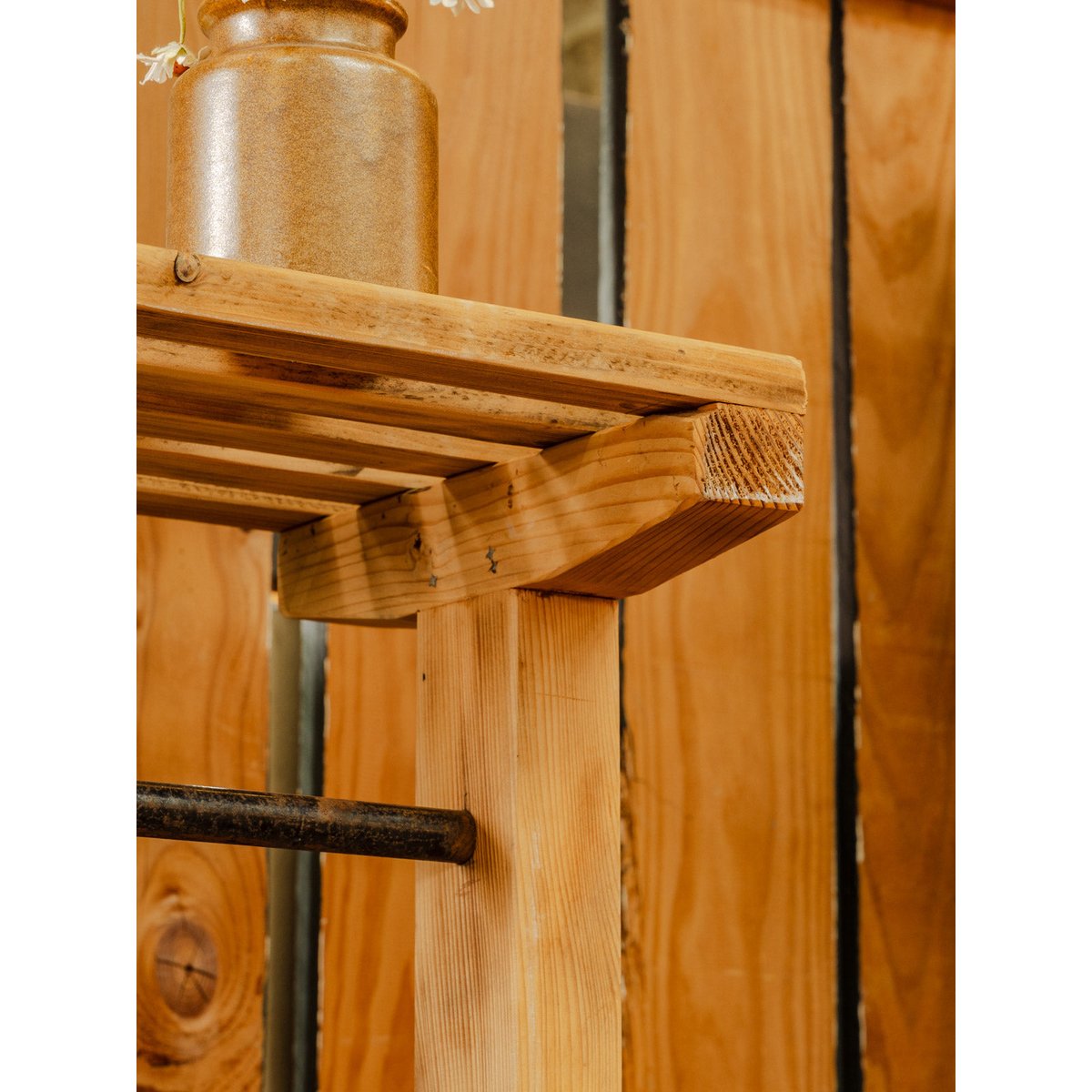 Grand portant en bois Max N°456 - Bon état bois clair, DEBONGOUT