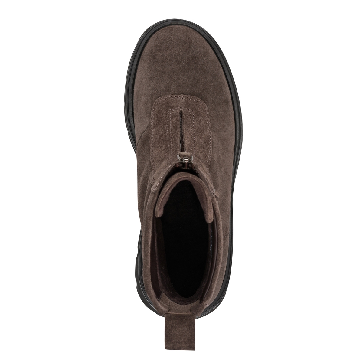 Bottine en cuir marron, TAMARIS