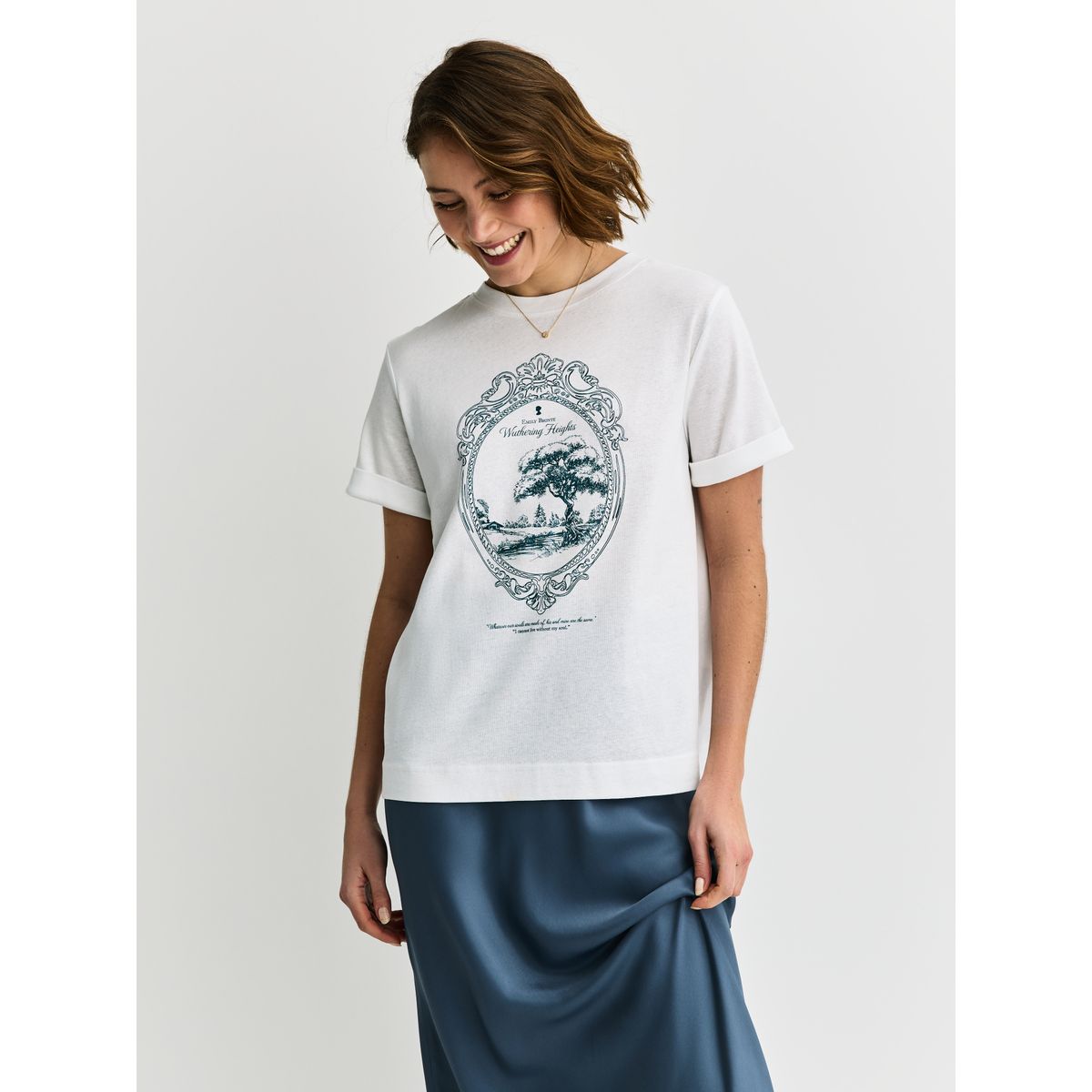T-shirt imprimé license wuthering heights blanc, NEXT
