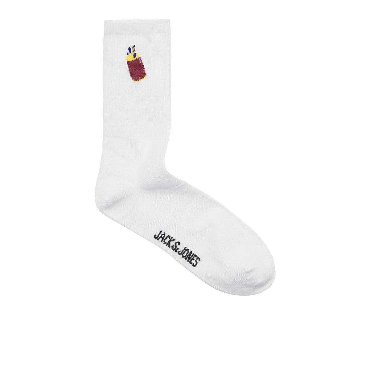 Lote de 3 pares de calcetines altos blanco, JACK & JONES