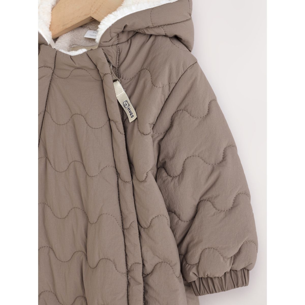 Combinaison grenouillère matelassée bébé marron/naturel, NEXT