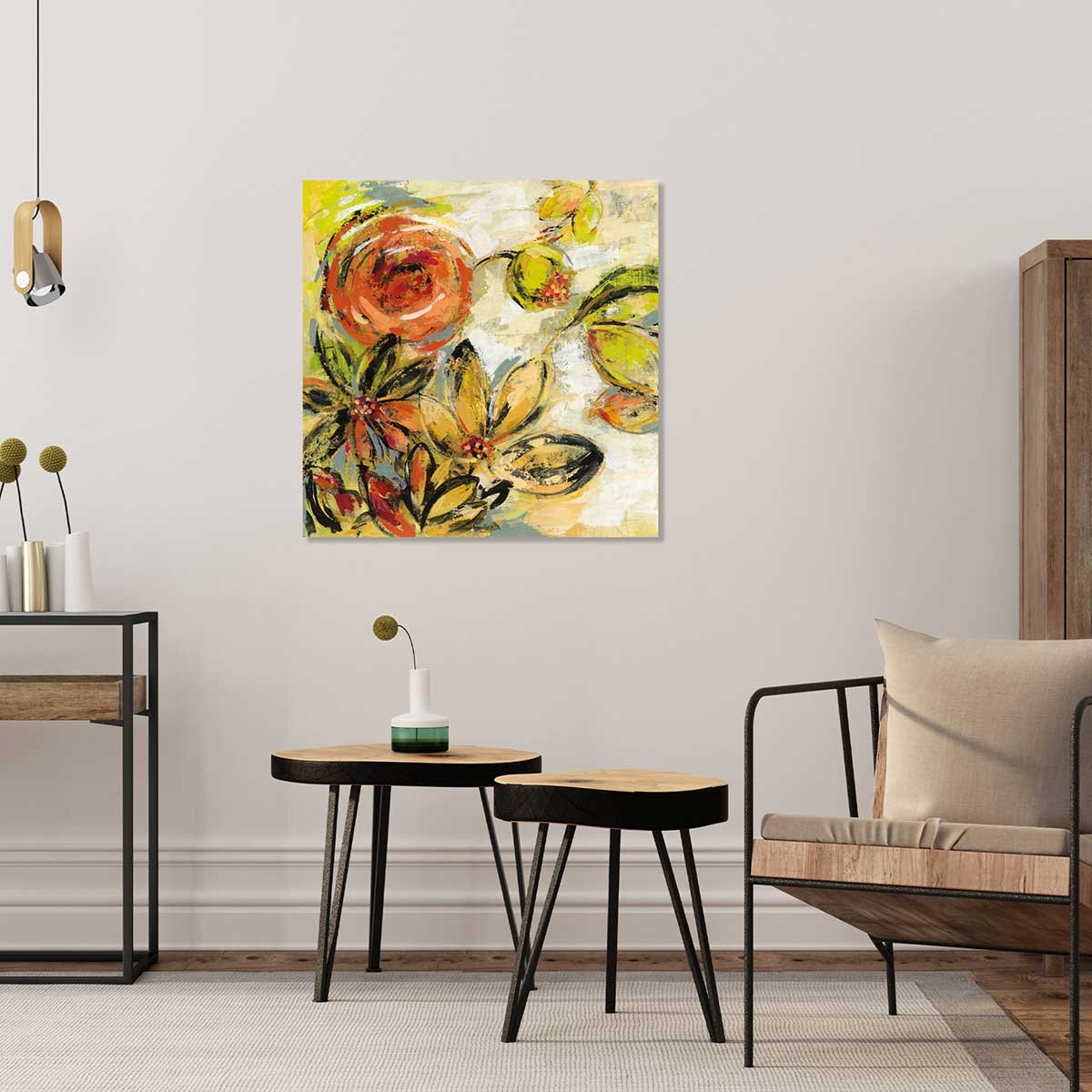 Tableau sunny flower tableau alu dibond, HEXOA