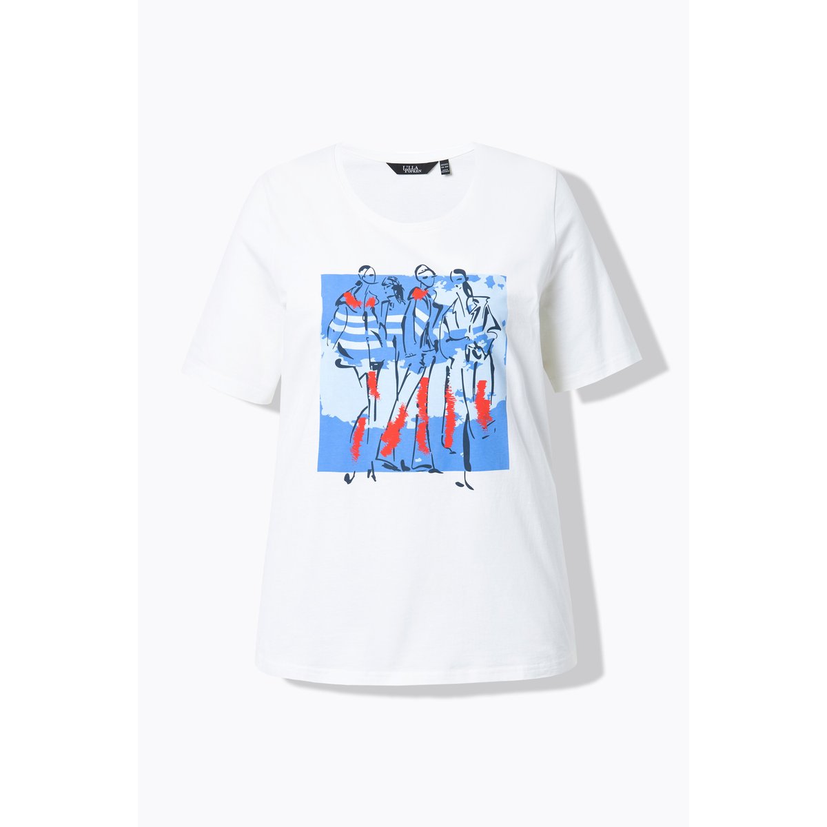 T-shirt imprimé mannequins blanc cassé, ULLA POPKEN