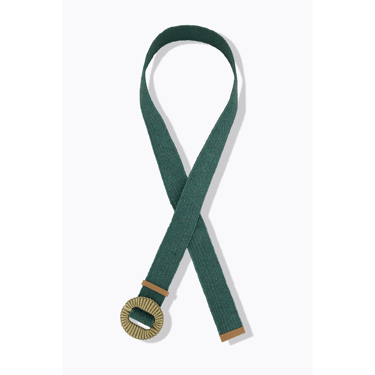 Ceinture tressée extensible kaki, ULLA POPKEN