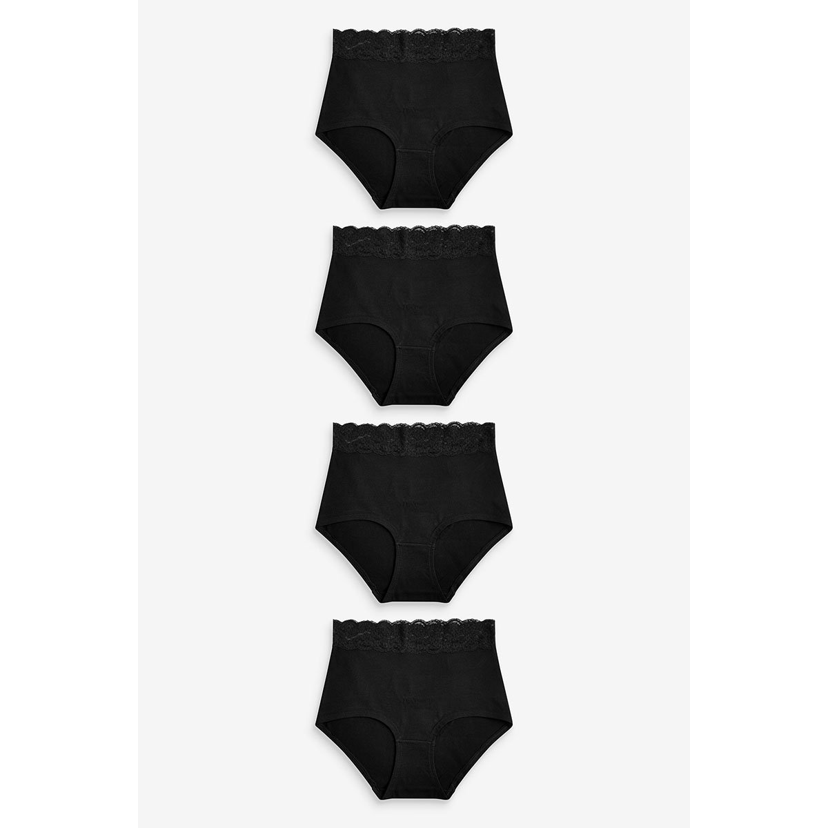 Slips bordés -slip gainant, lot de 4 noir, NEXT