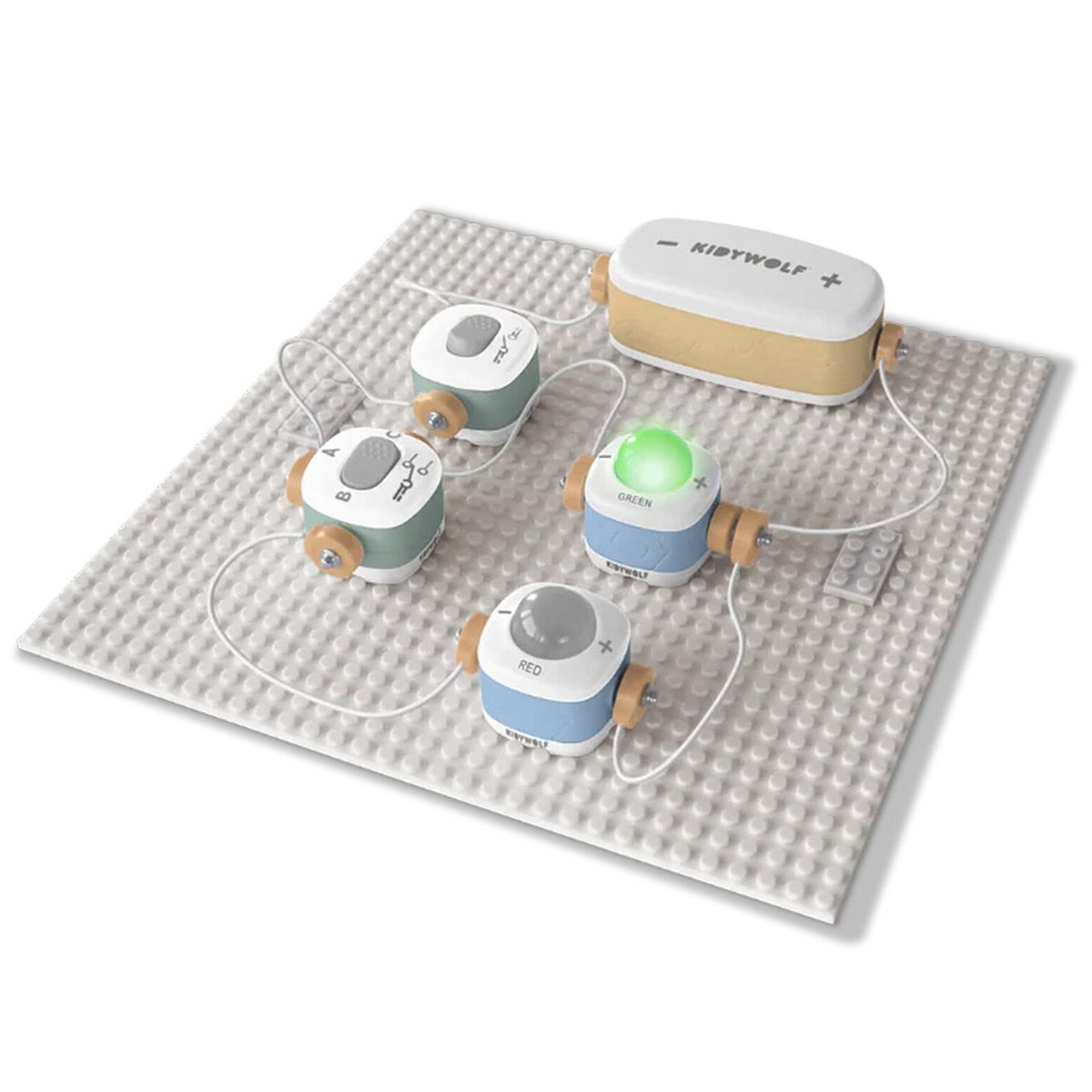 Kit d'initiation électricité KIDYELEC STARTER blanc, KIDYWOLF