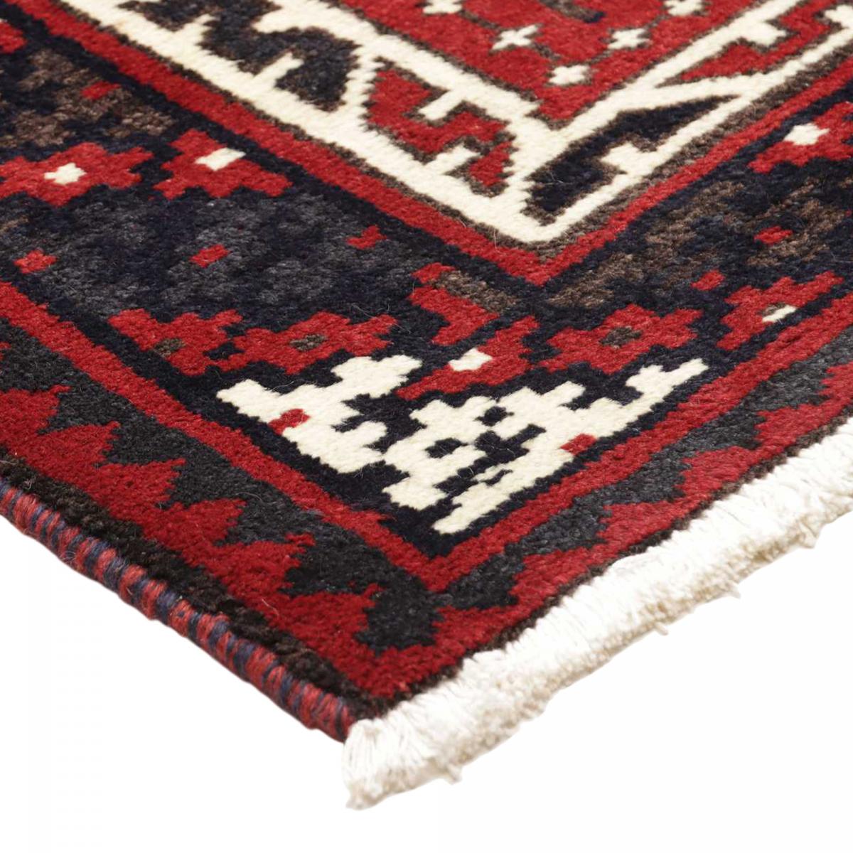 Tapis d'orient, motif oriental, noué main en laine, LORI 5 rouge, crème, noir, UN AMOUR DE TAPIS