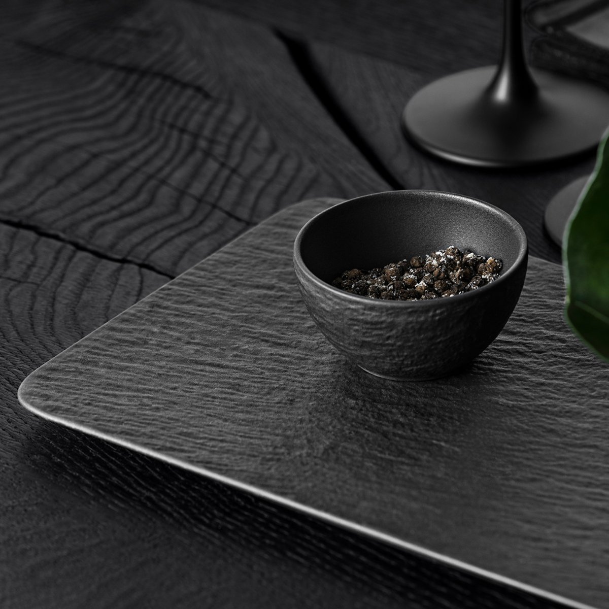 Set Coupelle Dip 4 Pcs MANUFACTURE noir, VILLEROY & BOCH