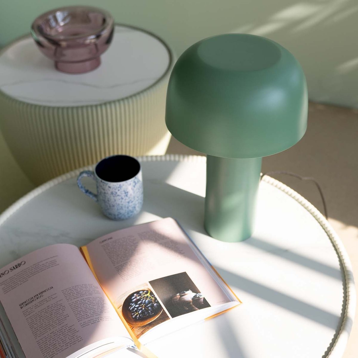 Lot de 6 mugs, PARTITO bleu, KARE DESIGN