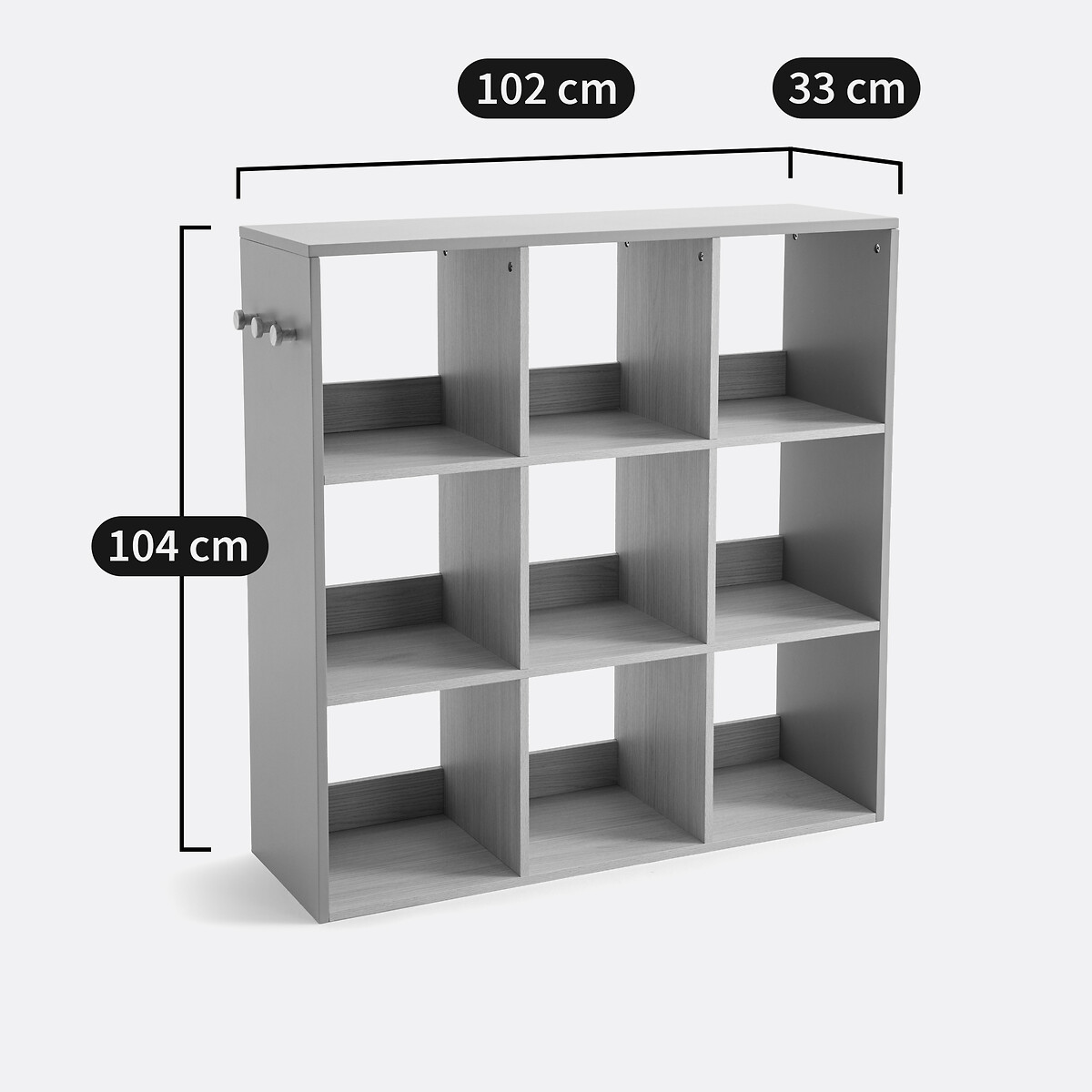 Bookie 9-Compartment Storage Unit grey-green, LA REDOUTE INTERIEURS