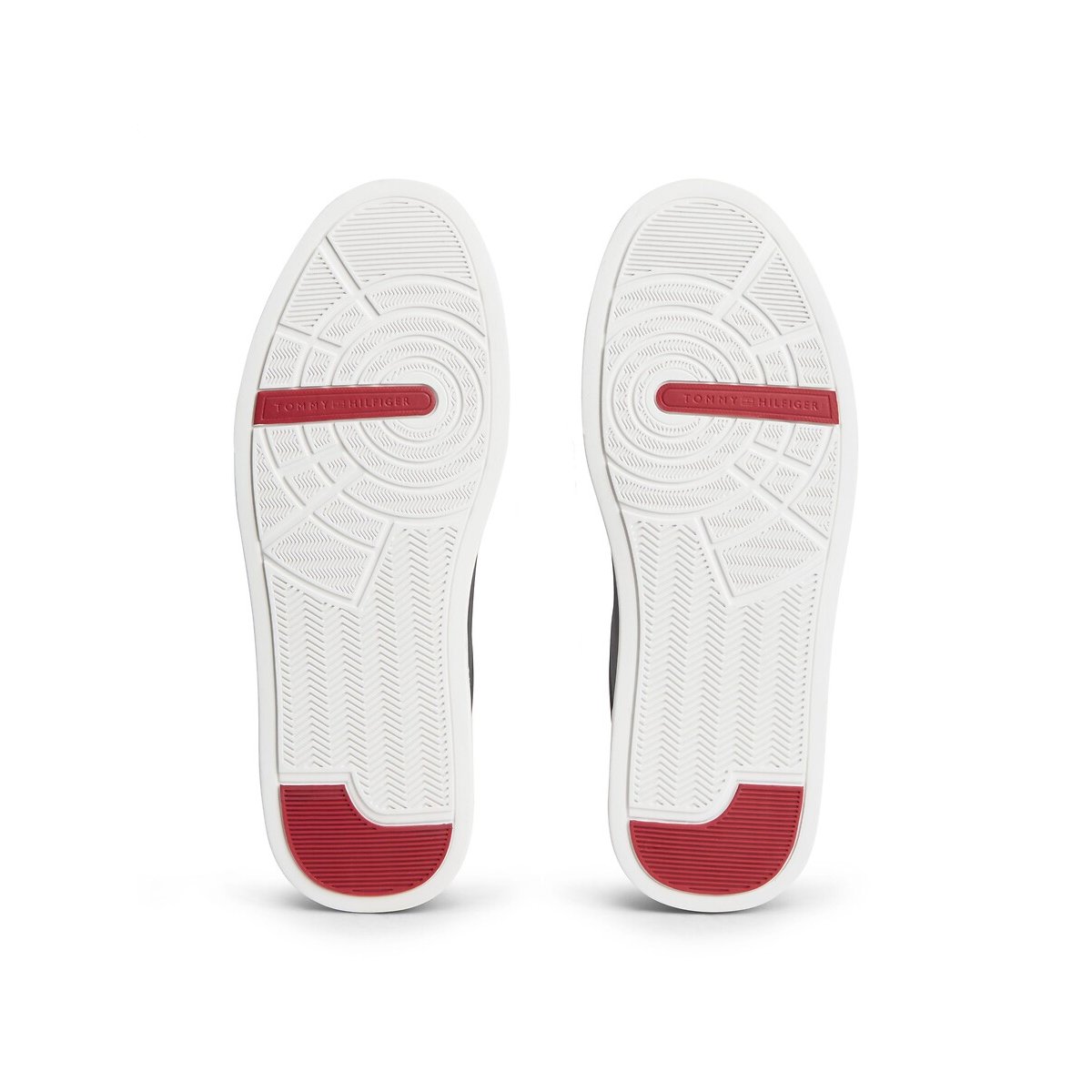Zapatillas de piel COURT azul marino, TOMMY HILFIGER