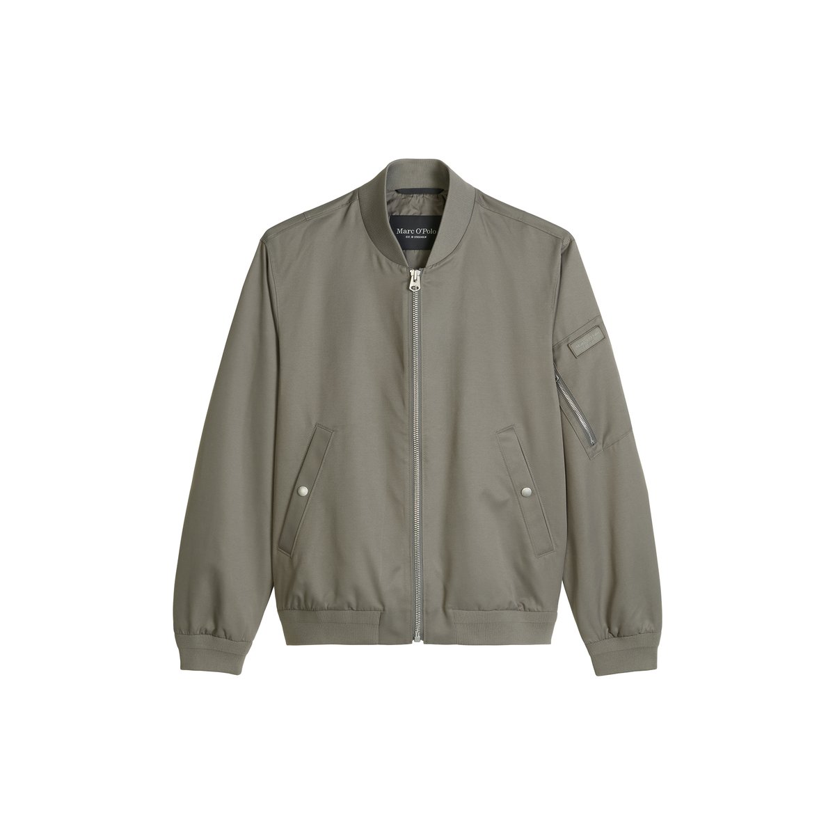 Blouson régulier avec poche zippée sur la manche gris, MARC O'POLO