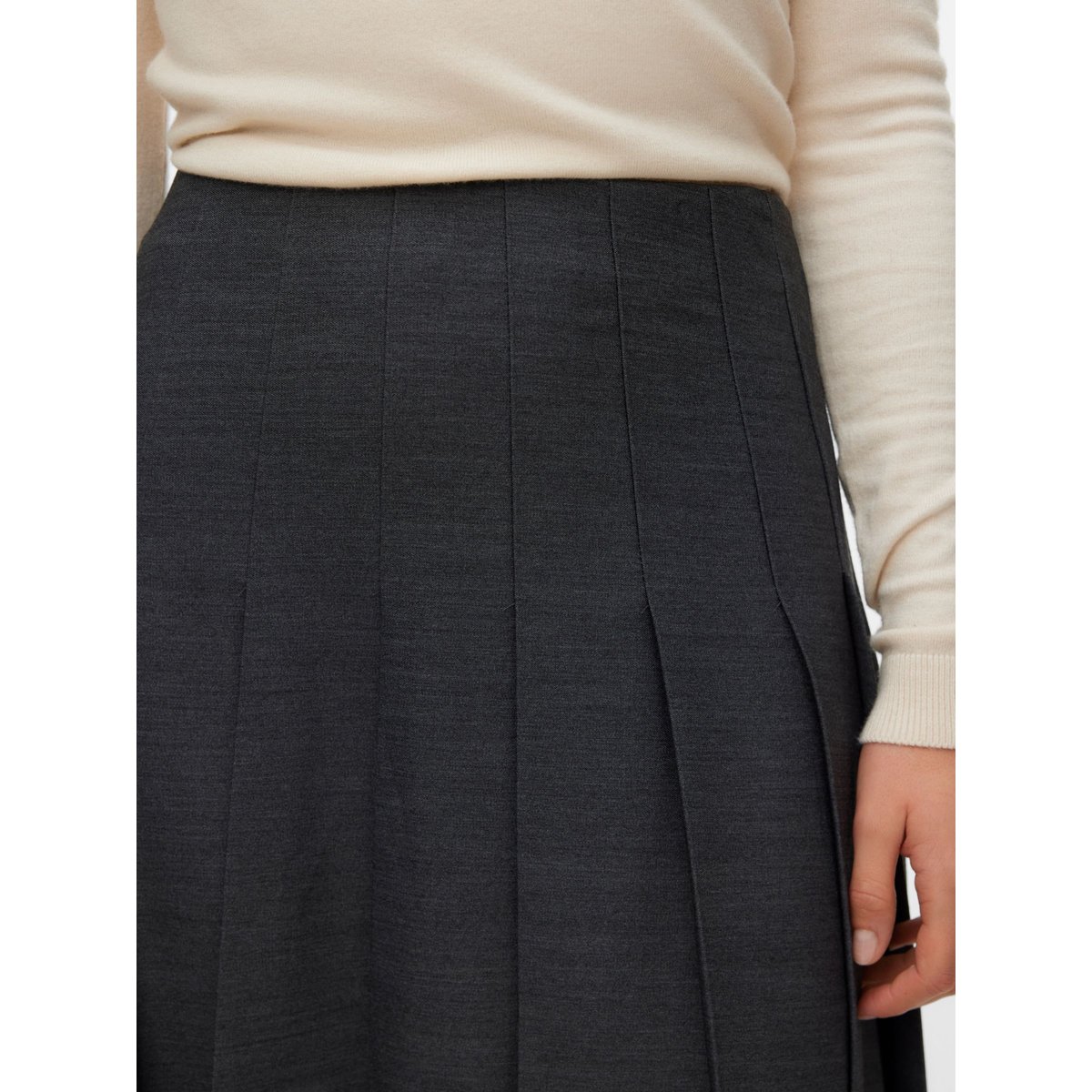 Jupe dark grey melange, VERO MODA