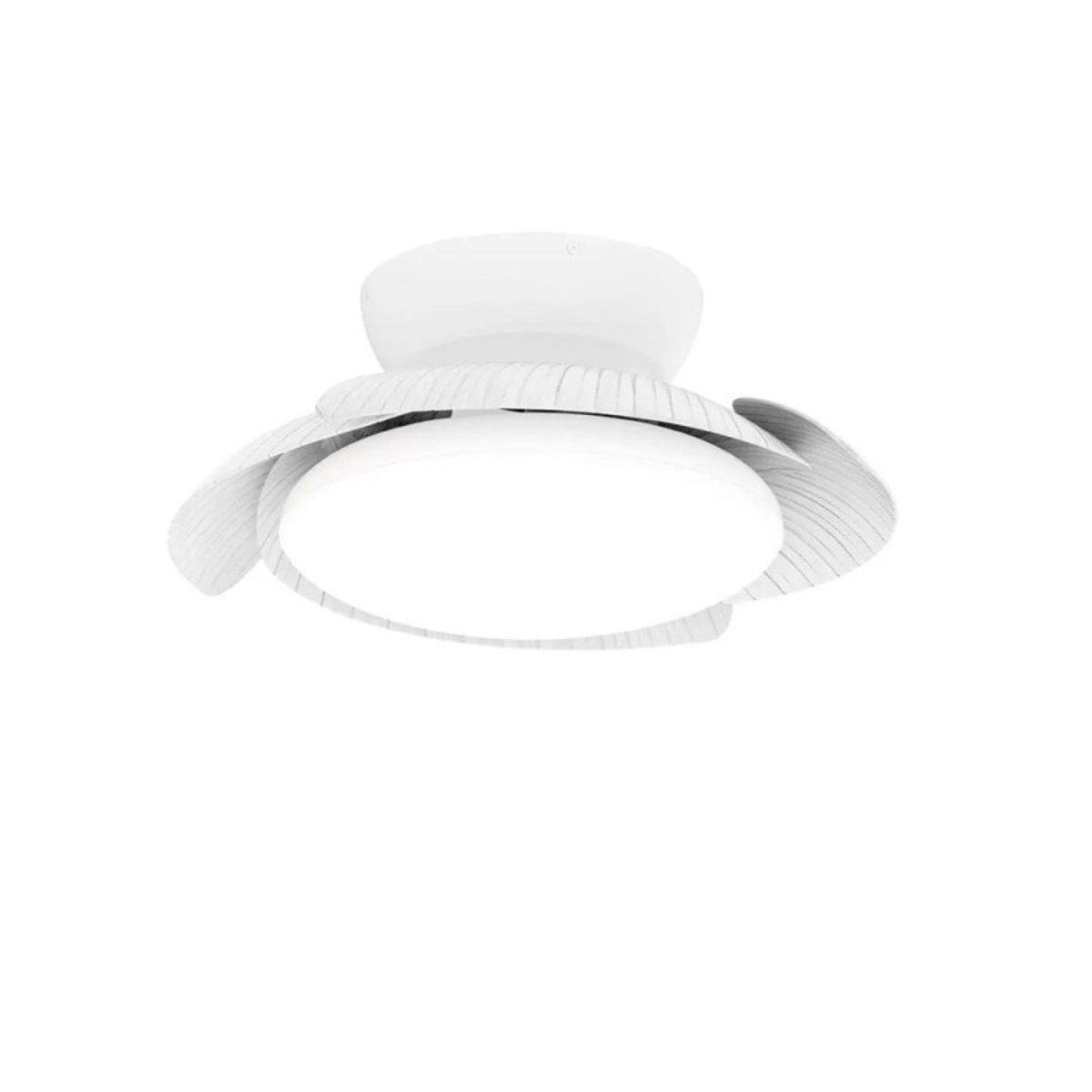 Ventilateur de plafond lumineux pales rétractables Blanc ALOHA blanc, MILLUMINE
