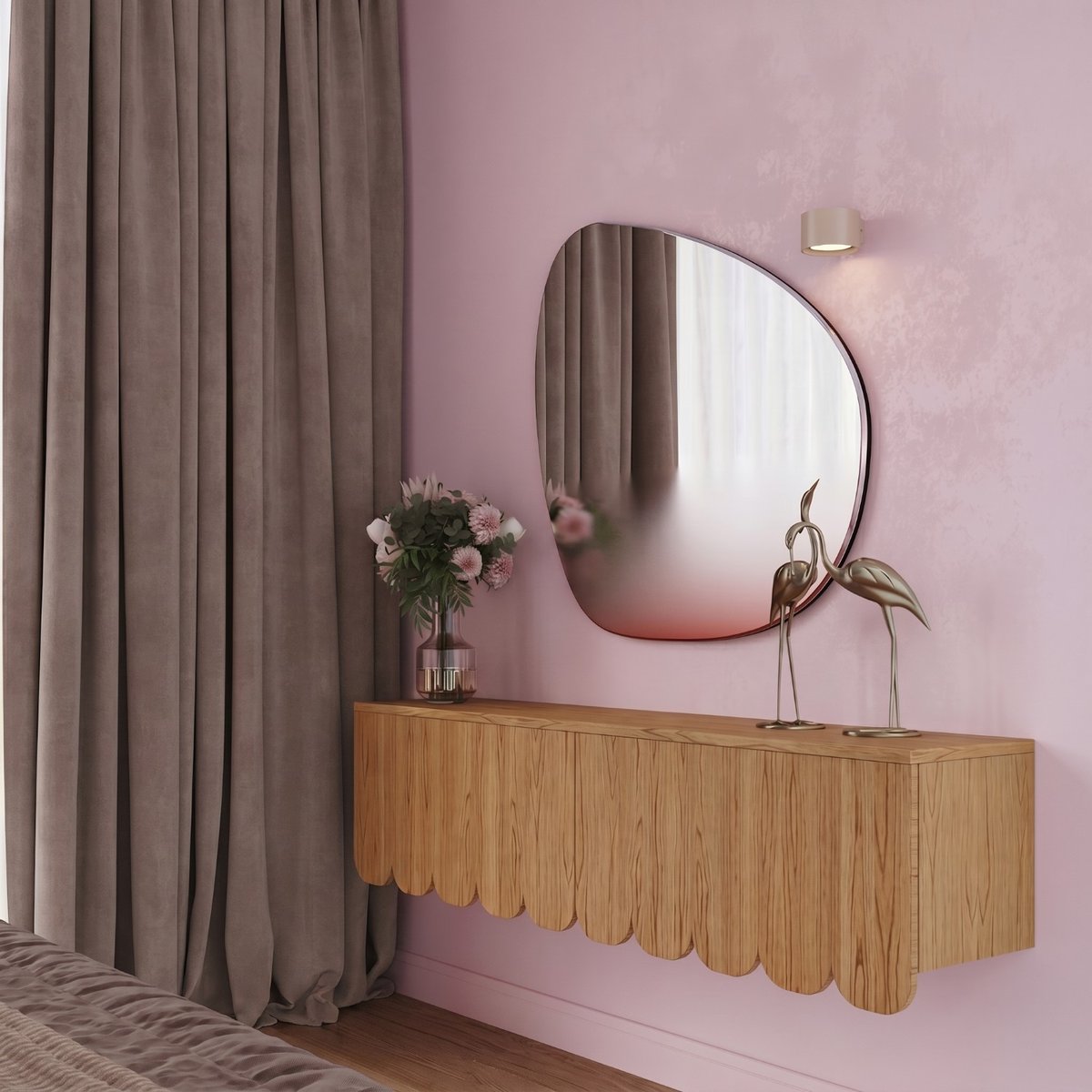 Applique murale Aluminium Taupe Gx53 1 MODO taupe, EDEN