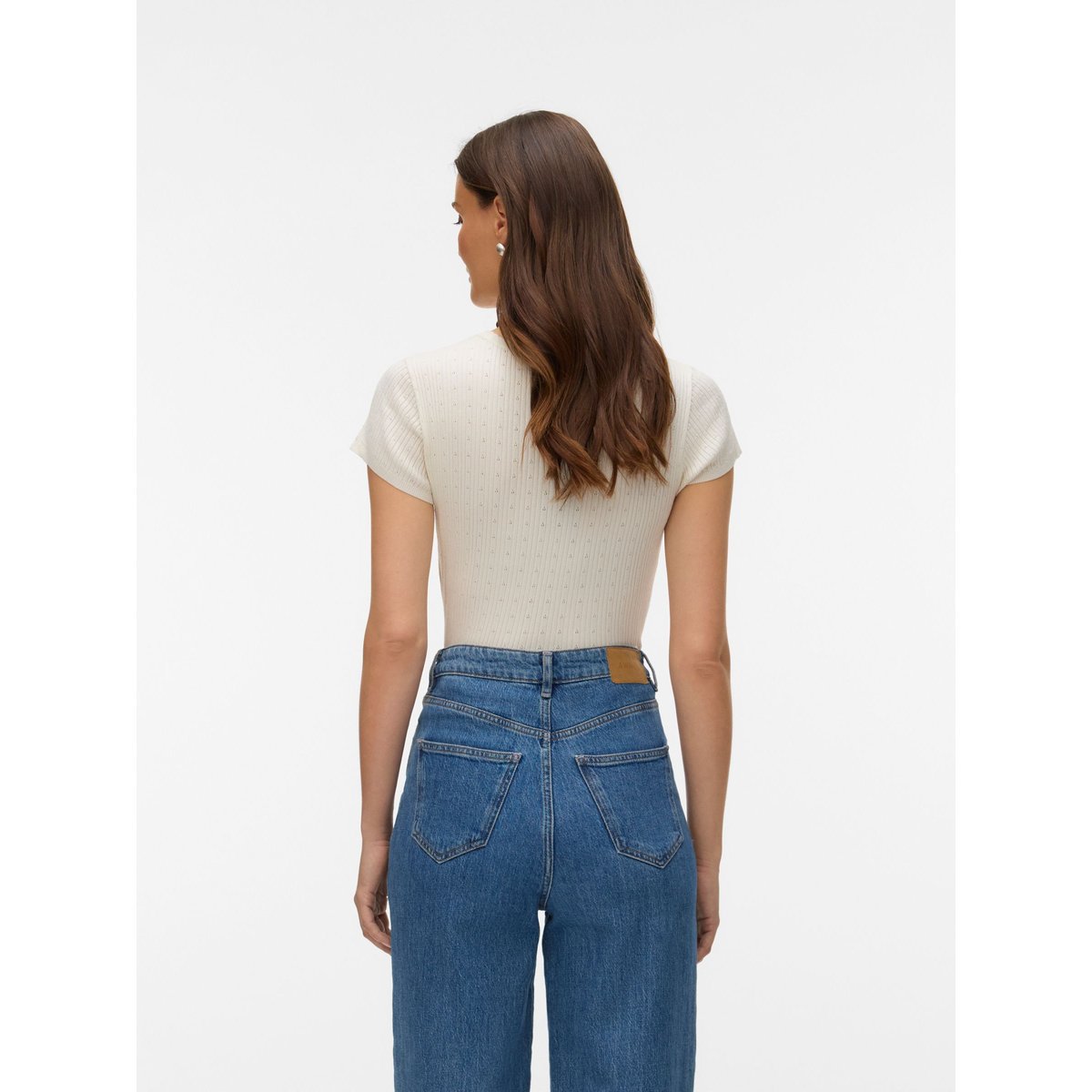 T-Shirt En Maille birch, VERO MODA