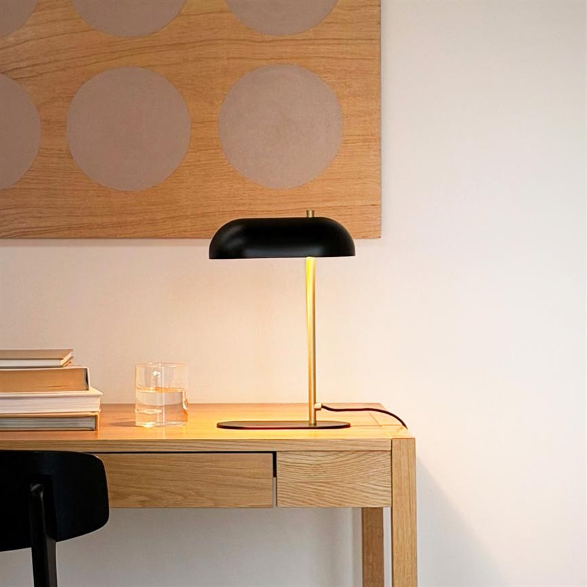 Lampe de table Arch Mini noir / laiton, DYBERG LARSEN