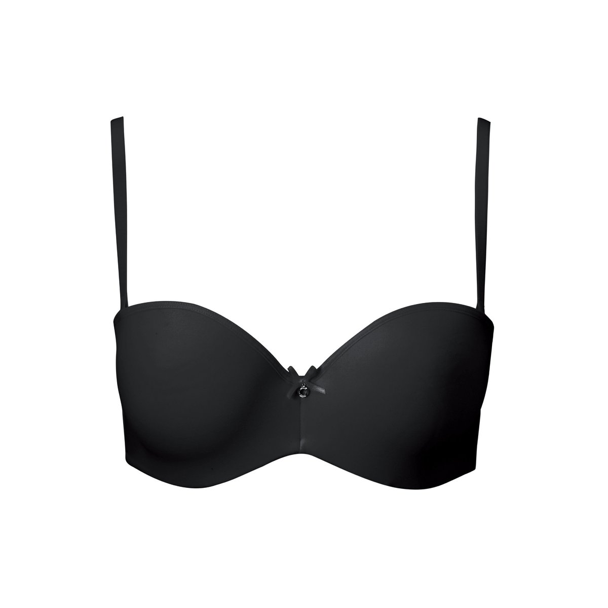 Soutien-gorge bandeau push-up Perfect Basic noir, LASCANA