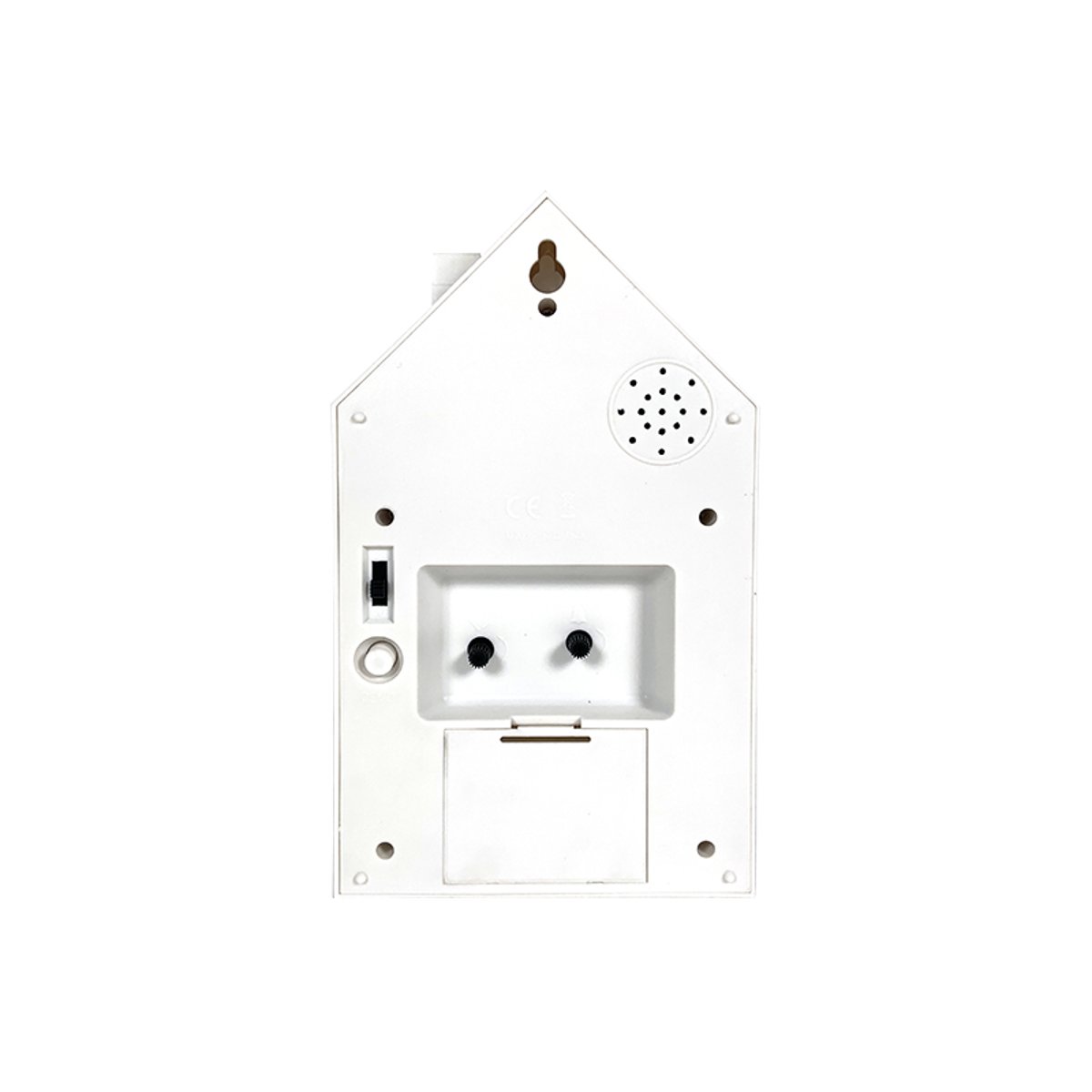 Réveil coucou maison 12.5x6.5x21.5cm blanc, EMDE