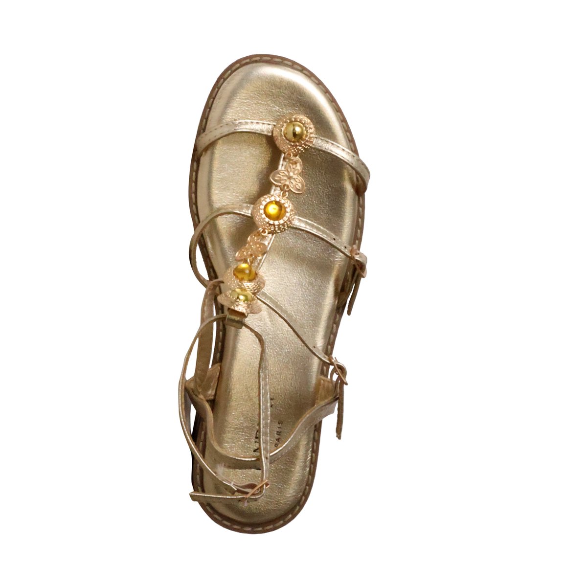 Mules Haute Cuir or, ENZA NUCCI