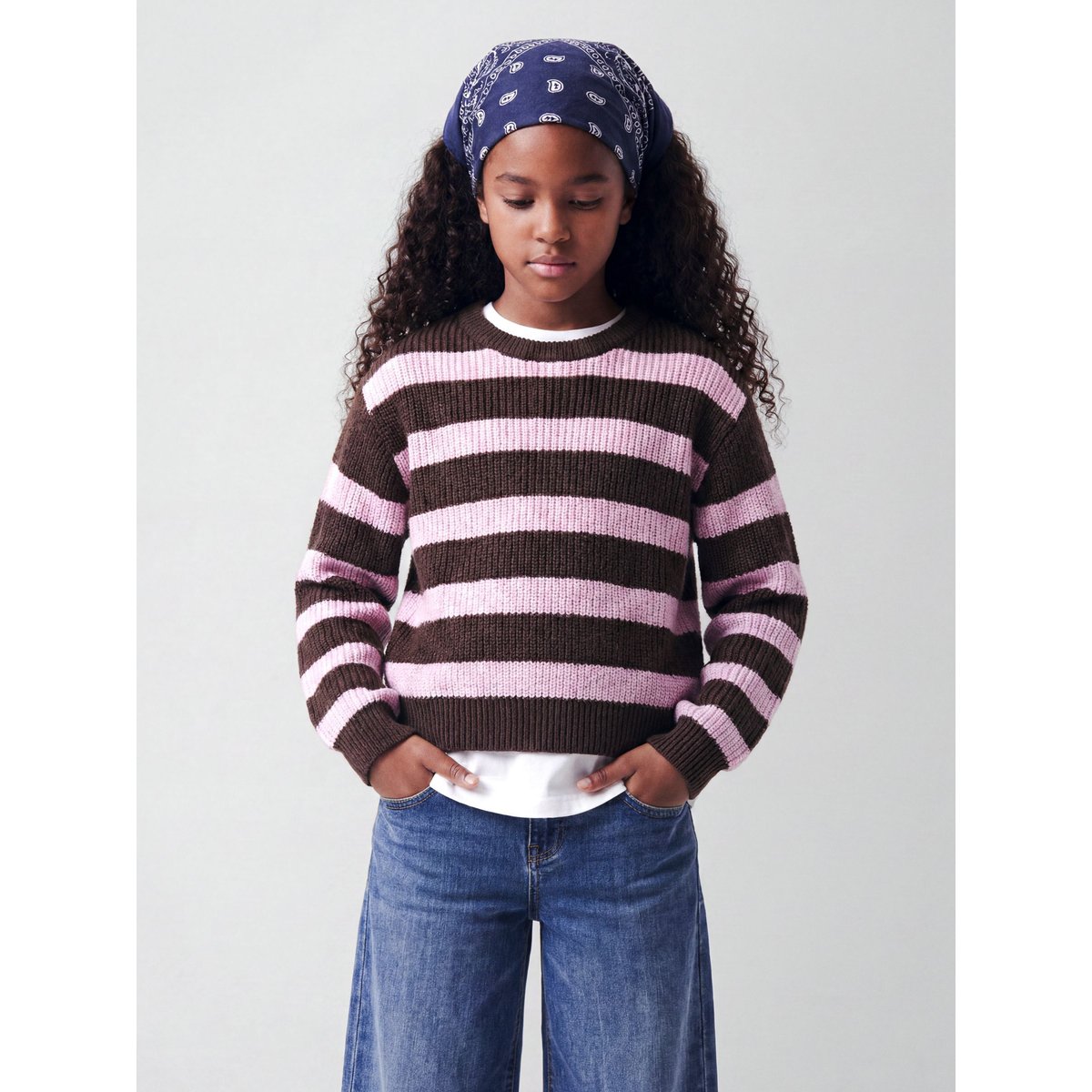 Pull En Maille marron - seal brown1, NAME IT
