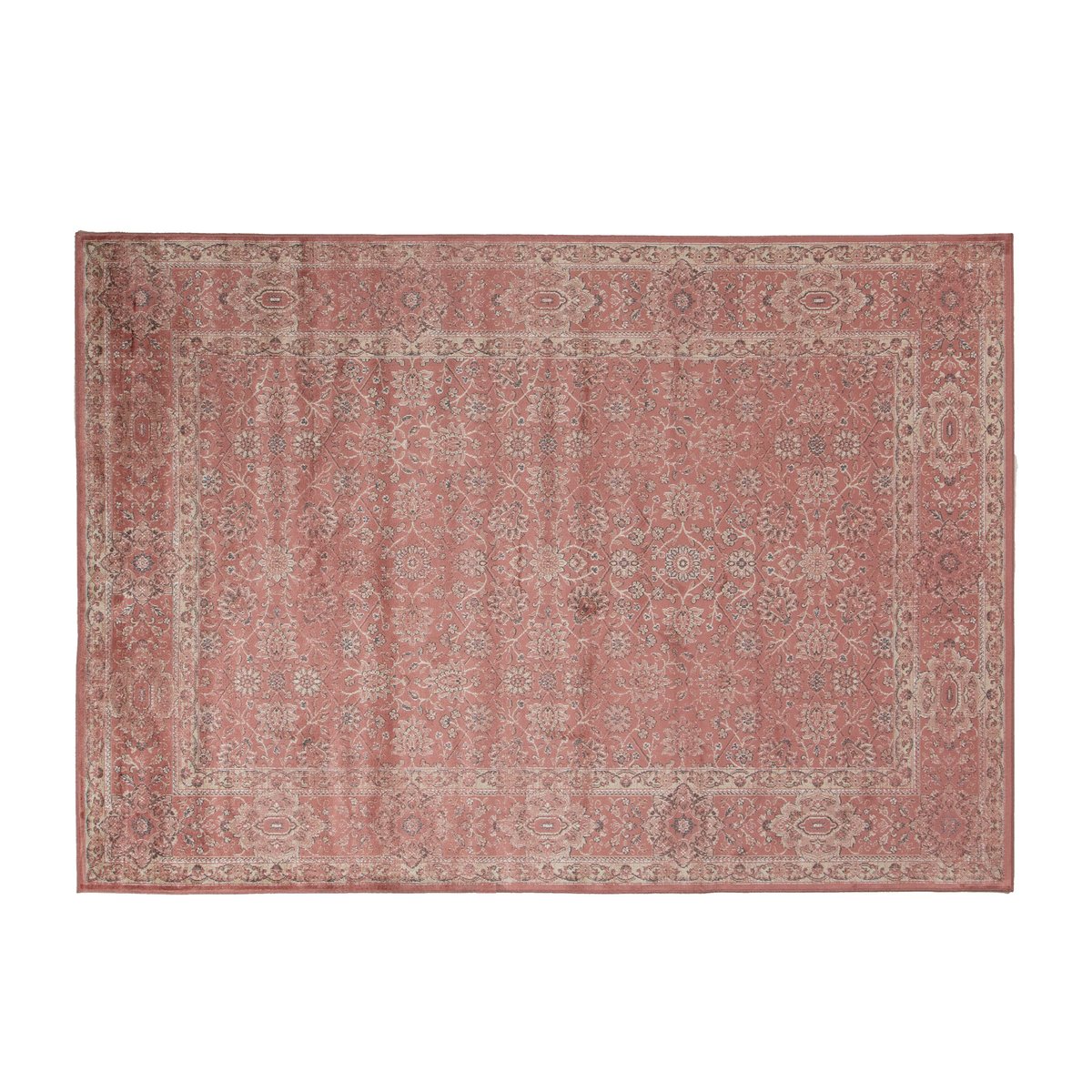 Tapis en viscose à poils courts, ABELIE rose, INSPIRE