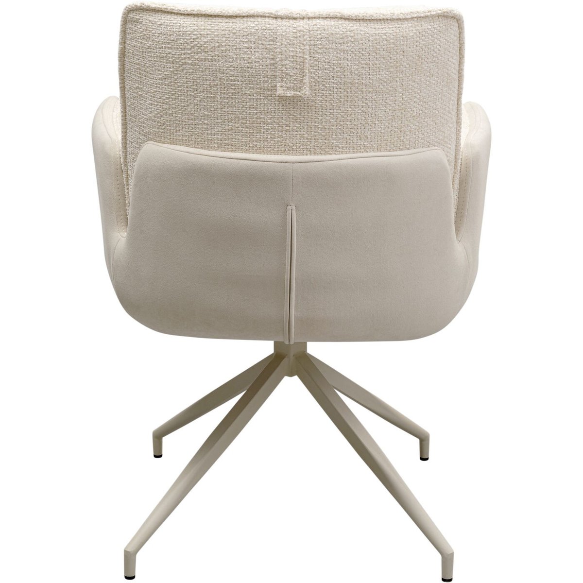 Chaise avec accoudoirs pivotante, HILLA beige, KARE DESIGN